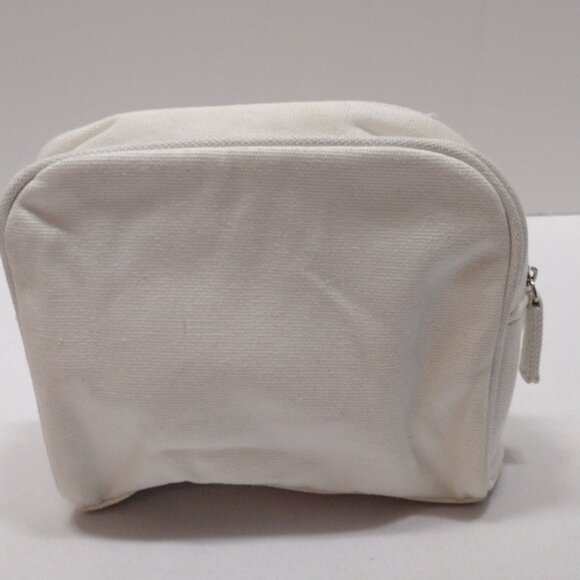 L'Occitane in Provence White Cotton Cosmetic Makeup Bag - Picture 2 of 9